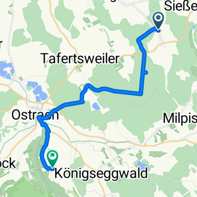 Bad Saulgau nach Kirchweg, Ostrach