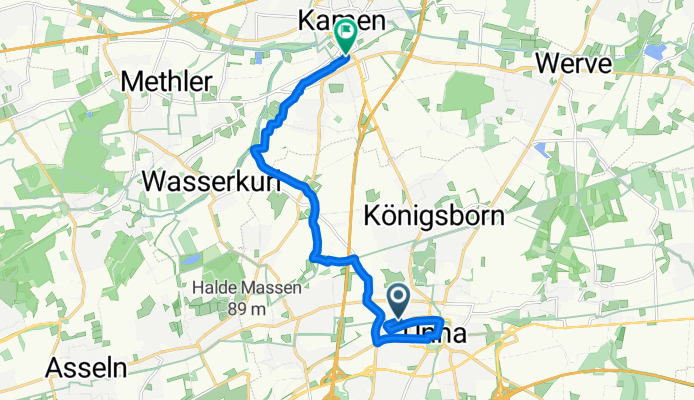 Lortzingstraße, Unna nach Am Bahnhof, Kamen