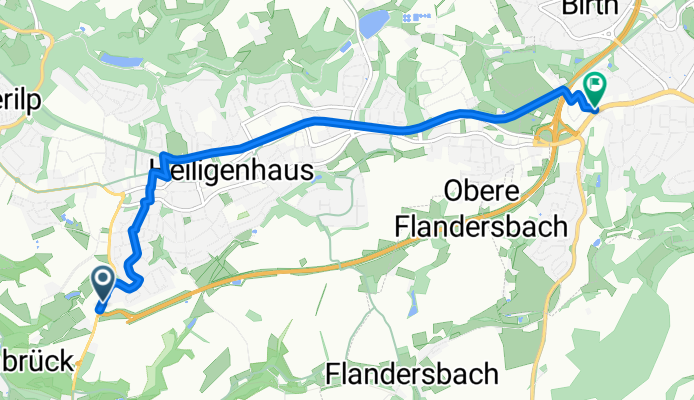 Am Werkerhäuschen, Heiligenhaus nach Heiligenhauser Straße, Velbert