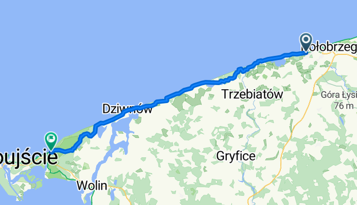 Grzybowo - Międzyzdroje