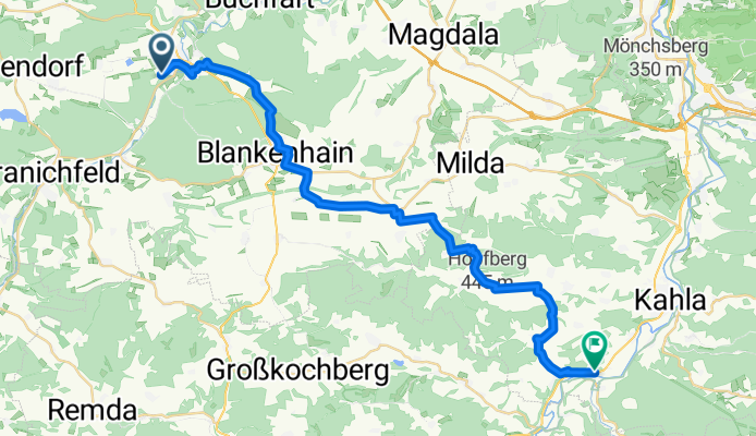 Von Bad Berka bis Orlamünde