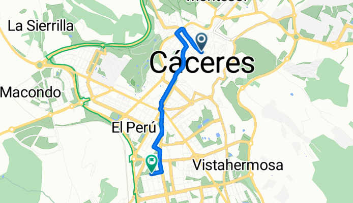 Plaza Mayor, Caceres to Oasis del Sur, Caceres