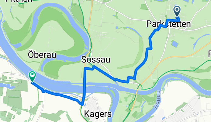 Gotenweg 2, Parkstetten nach Kagerser HauptstraĂźe 301, Straubing