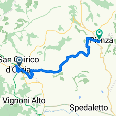 From San Quirico d'Orcia to Pienza