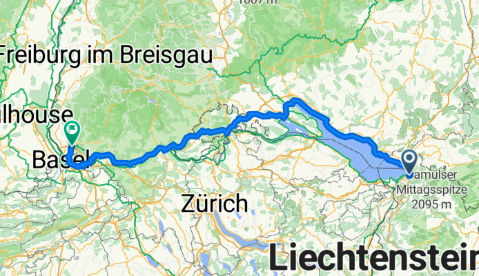From Bregenz to Lörrach