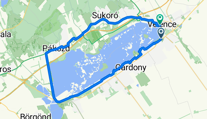 Velence Béke utca - Velence Tó utca