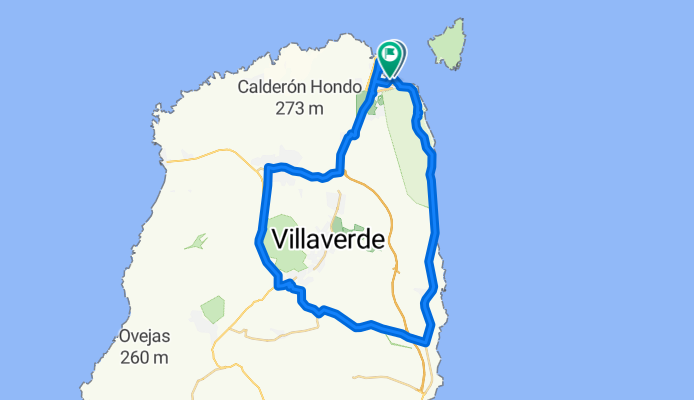 Calle las Dunas, La Oliva to Calle las Dunas, La Oliva