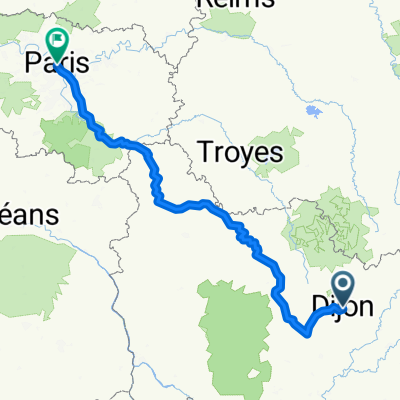 Von Dijon bis Paris