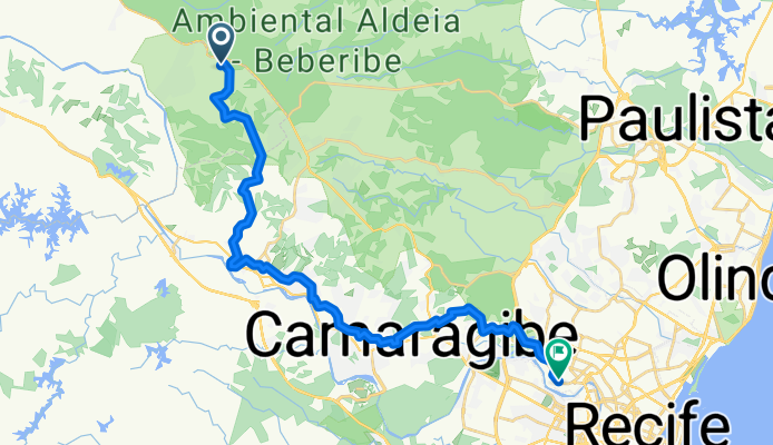 Paudalho a Rua Oliveira Góes, Recife