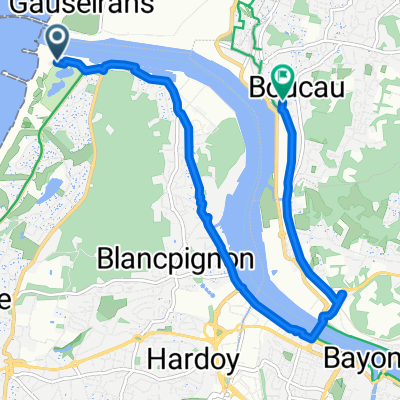 Promenade Victor Mendiboure, Anglet à Impasse de l'Église, Boucau