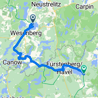 Von Wesenberg bis Fürstenberg/Havel