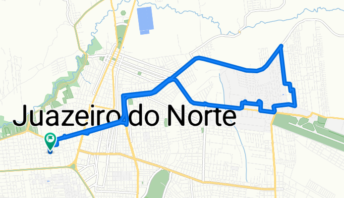 De Rua Construtor José Sabino a Rua Const. José Sabino