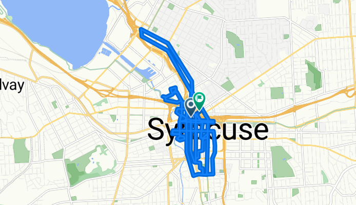 E Willow St, Syracuse to E Willow St, Syracuse