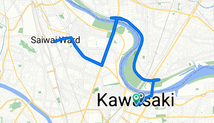 宮本町, 川崎市へ本町1丁目, 川崎市