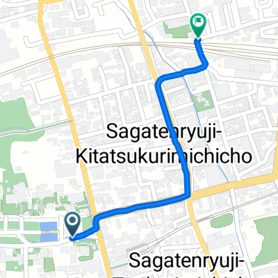 Sagatenryujisusukinobabacho, Kyoto to Sagatenryujikurumamichicho, Kyoto