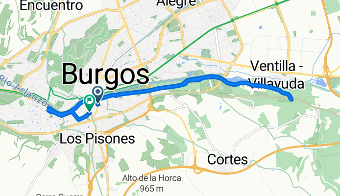 Calle de San Pablo, Burgos to Calle del Progreso, Burgos