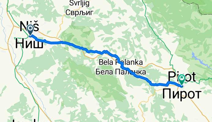 Aleksinac - Bela Palanka