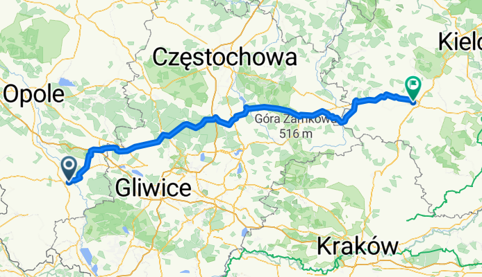 Głubczycka, Kędzierzyn-Koźle do Mieszka I, Jędrzejów