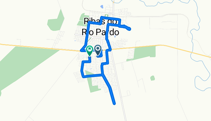 Rua José Tiago Pontes, Ribas do Rio Pardo a Rua José Tiago Pontes, Ribas do Rio Pardo