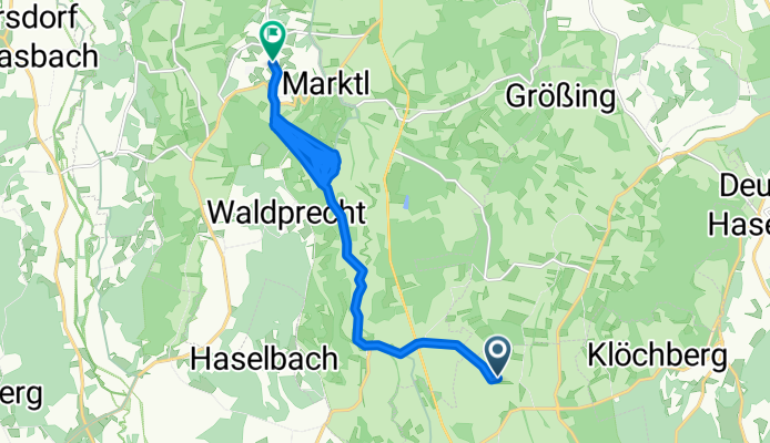 Route von Hürth nach Straden