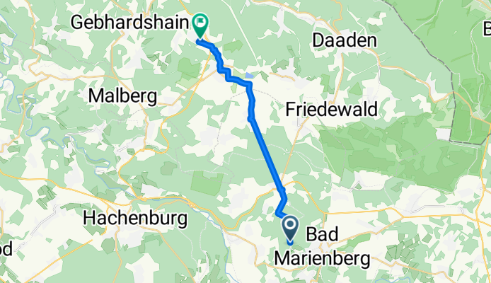 Wildparkstraße, Bad Marienberg (Westerwald) nach Grubenweg, Kausen