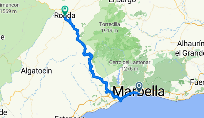 Avenida de Severo Ochoa, Marbella to Calle de la Virgen de los Remedios, Ronda