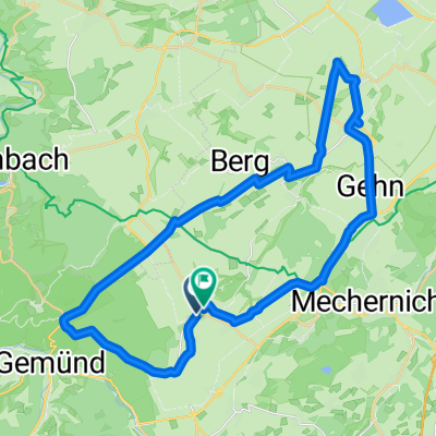 Route nach Um die Weiher