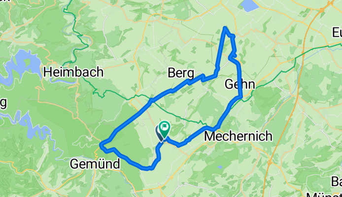 Route nach Um die Weiher