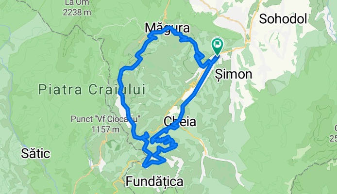 Tura Moeciu -Cheia - Magura - Sirnea - Moeciu