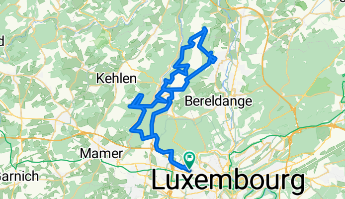 Rue Fernand Mertens, Luxembourg to Rue Fernand Mertens, Luxembourg