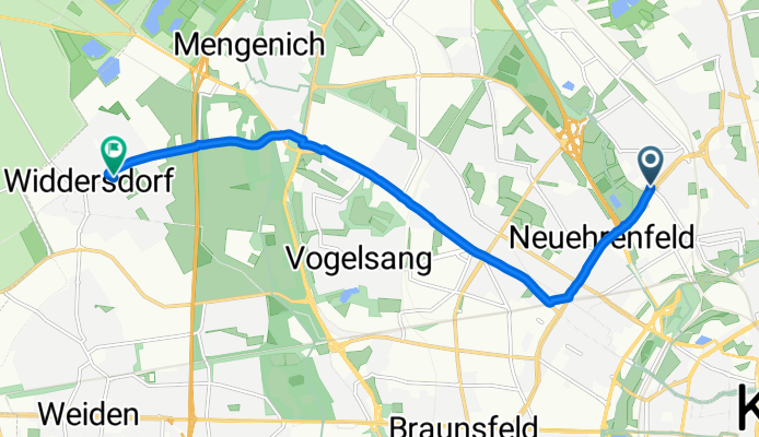 Uracher Straße, Köln nach Neue Sandkaul, Köln