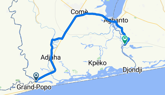 RNIE 1, Grand-Popo à Comè