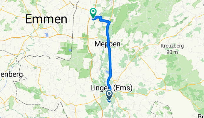 Von Lingen (Ems) bis Haren (Ems)