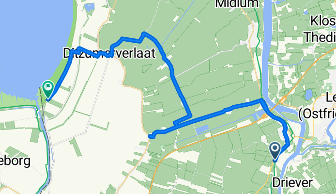 Coldamer Straße nach Nieuw Statenzijl