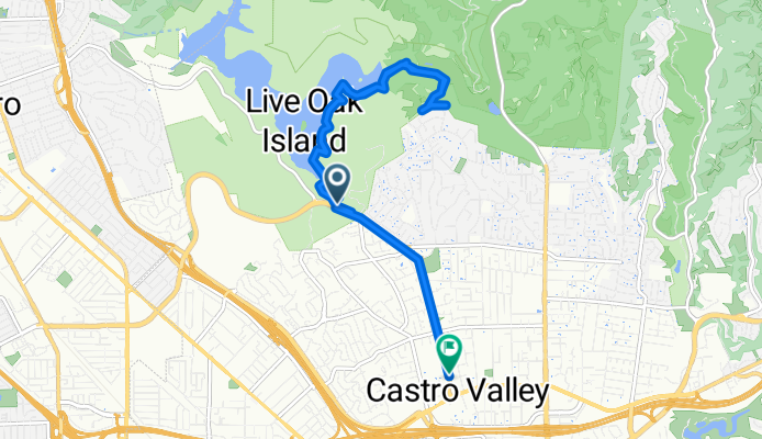 De Lake Chabot Road a Castro Valley Boulevard