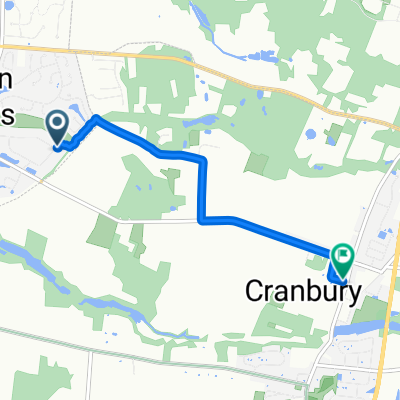 Ravens Crest Dr, Plainsboro to N Main St, Cranbury