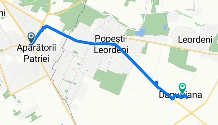 Strada Democraţiei to Şoseaua Olteniţei