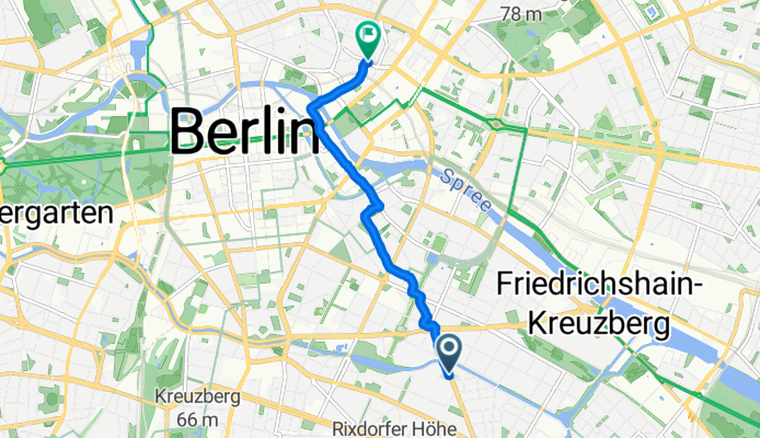 Bürknerstraße, Berlin nach Rosa-Luxemburg-Straße, Berlin