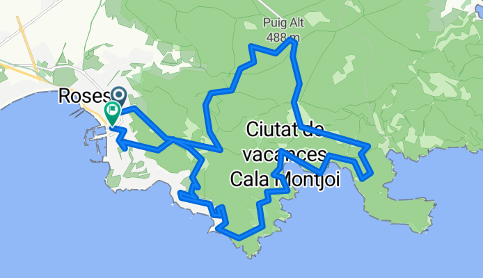 17 Roses Fràgam Pas-del-Llop Coll-del-Canadell Montjoi Lledó Almadrava Can-Marès Puig-Rom