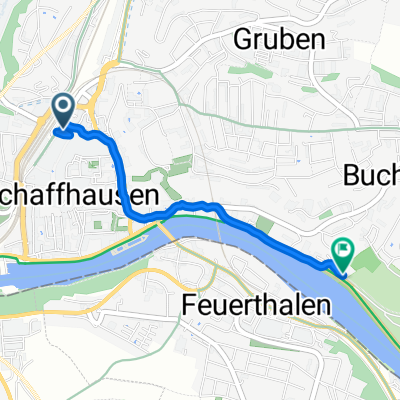 Bahnhofstrasse, Schaffhausen nach Lindliweg, Schaffhausen