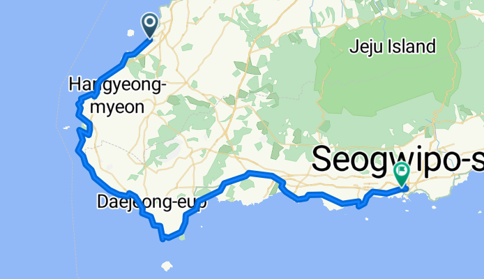 옹포리, 제주시에서 서귀동, 서귀포시까지