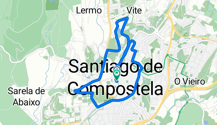 Mini train route Santiago del Compostela
