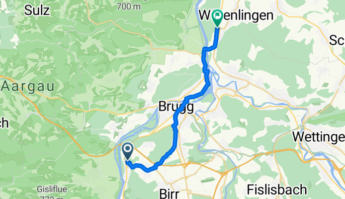 From Brugg to Würenlingen