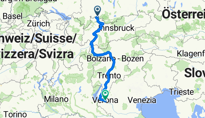 Füssen - Verona Via Claudia Augusta