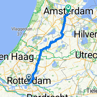 Witte de Withstraat, Rotterdam to Vijzelstraat, Amsterdam