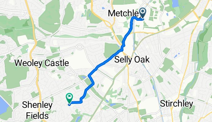 Ring Road South, Birmingham to St Denis Road, Birmingham