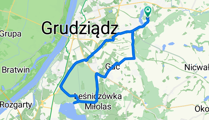 Jaśminowa, Grudziądz do Jaśminowa, Grudziądz