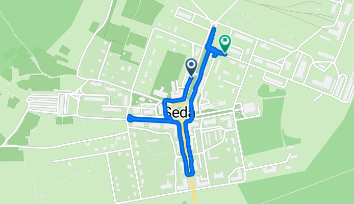 Sporta iela, Seda до Sporta iela, Seda