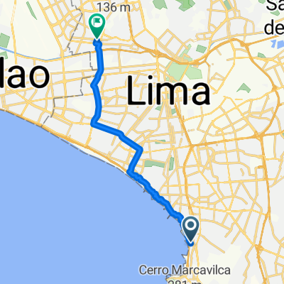 De Avenida San Martín a Jirón Huánuco