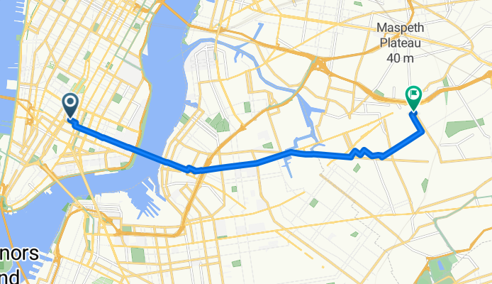 Lafayette St, New York to 69th St, New York